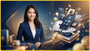 Bài Liêng là gì - Bộ bài Tây với ba lá bài đang được lật